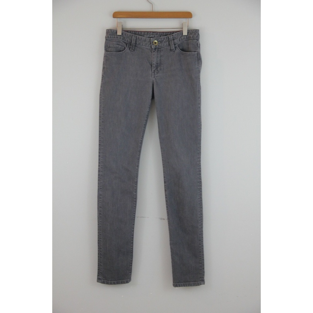 Banana Republic Skinny Gray Wash Denim Jeans Women's Size 26 Cotton Blend #1123